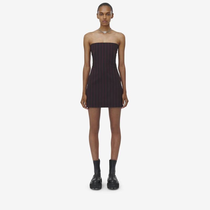 ALEXANDER MCQUEEN - Pinstripe Mini Dress - Item 818354QJAEU1314